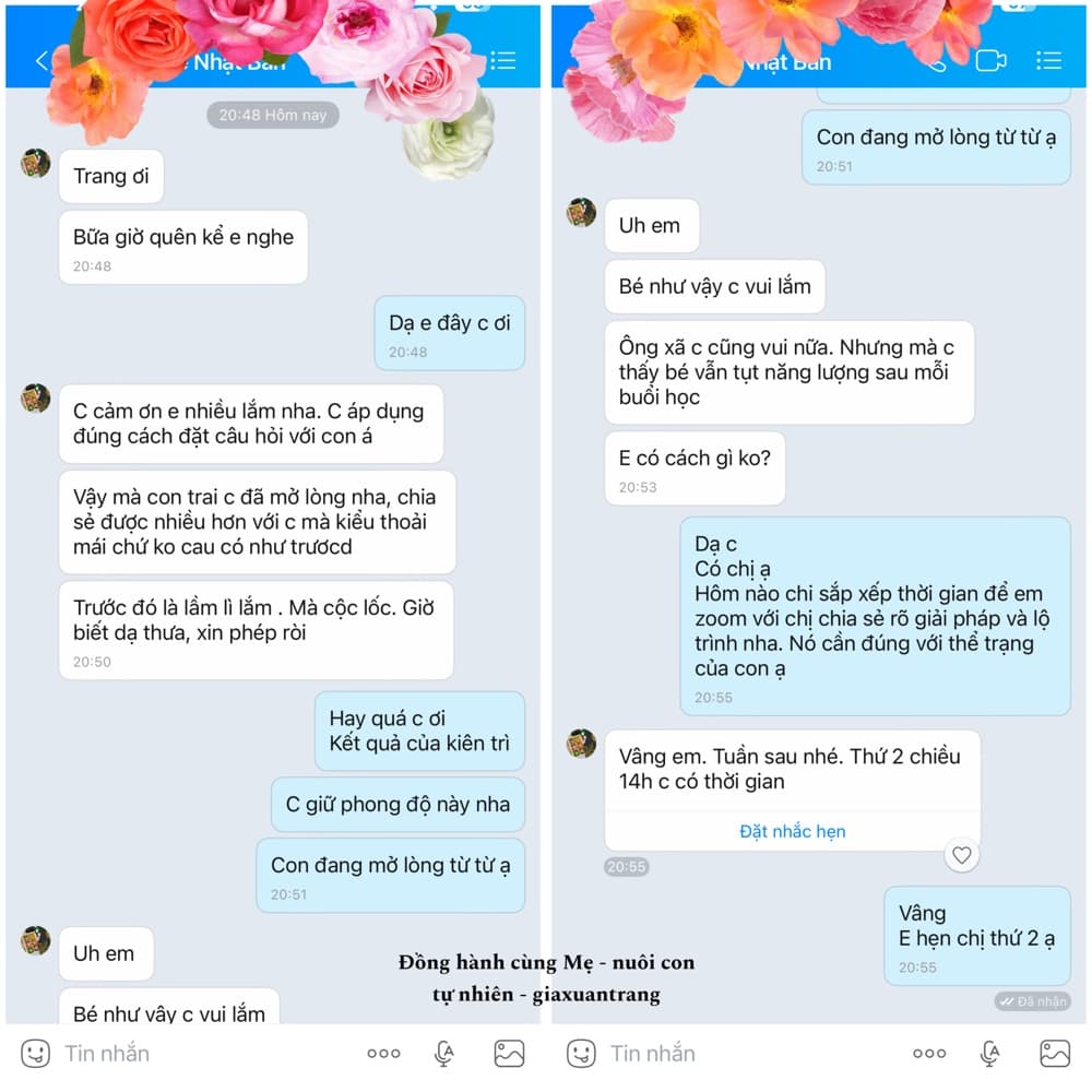 Phản hồi của các mẹ