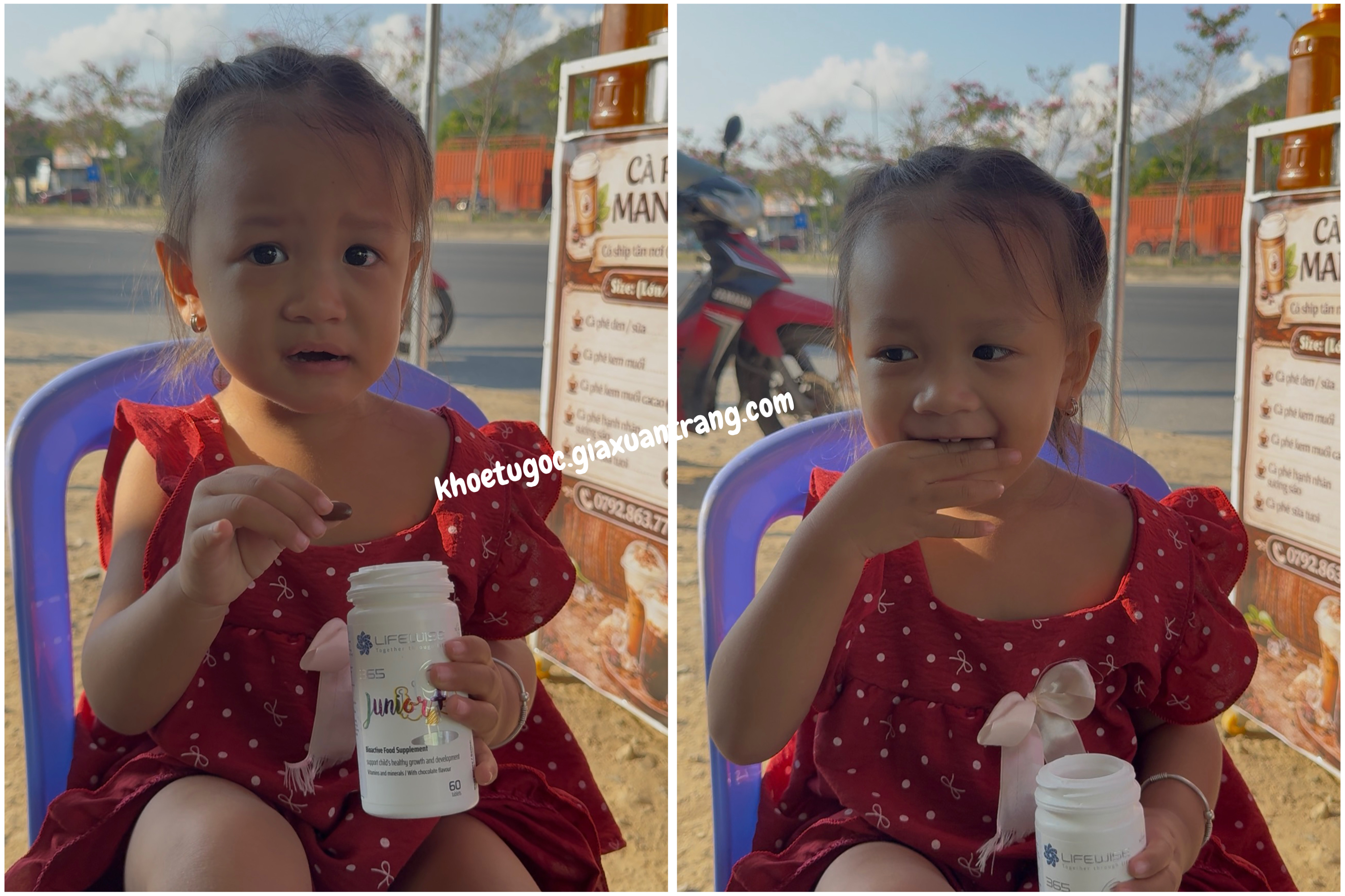 Bé Sữa tươi vui khi dùng sản phẩm